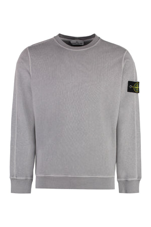 Cotton crew-neck sweatshirt-0